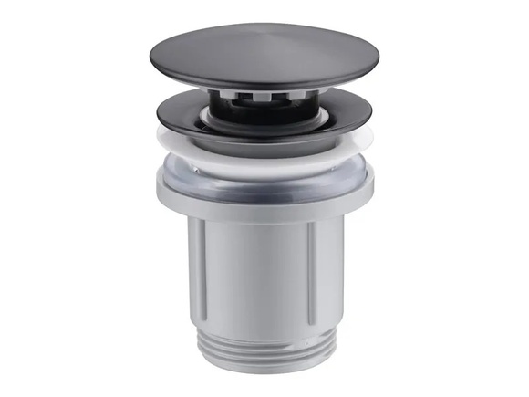 Елегантен клик-клак сифон за мивка Black Gun Metal Steel