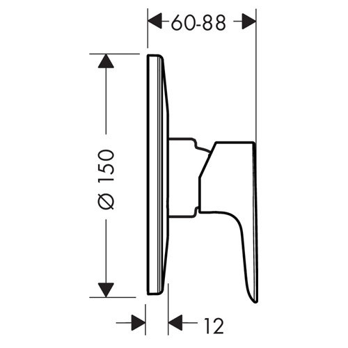 Батерия за душ Hansgrohe Talis E (1)