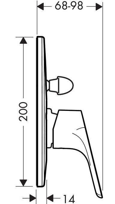 Вграден смесител за душ Hansgrohe Focus (1)