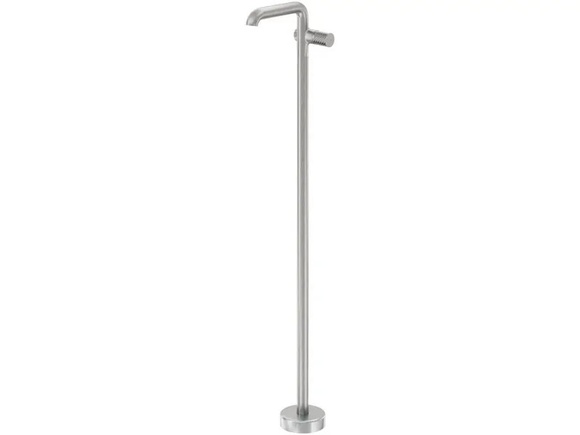 Едноръкохватков смесител за мивка Silia Hexa Brushed Steel