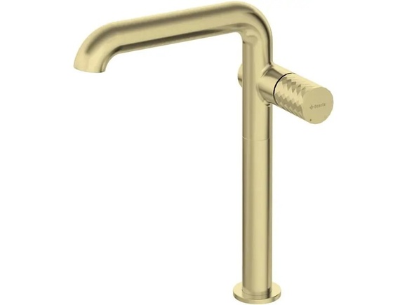 Стоящ смесител за мивка Silia Hexa Brushed Gold
