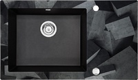 Елегантна мивка за кухня Capella Graphics 1 Metallic Graphite