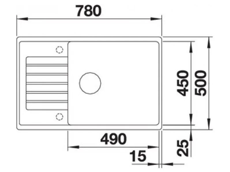 Бяла кухненска мивка ZIA XL 6S Compact (1)