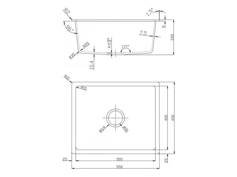 Мивка за кухня ICGS 8274G (1)