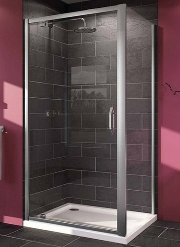 Правоъгълна душ кабина Huppe X1 100x80см - отваряща се врата