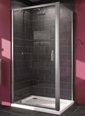Правоъгълна душ кабина Huppe X1 90x100см - отваряща се врата