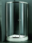 Овална душ кабина 80x80см A1001