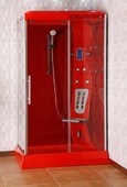 Червена душ кабина ICSH 8619 R 