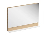 Бежово огледало за баня Formy Oak 80x70см