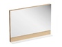 Бежово огледало за баня Formy Oak 80x70см