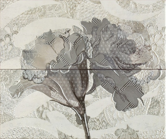 Conjunto Floral Gris - 2 части 25*60см